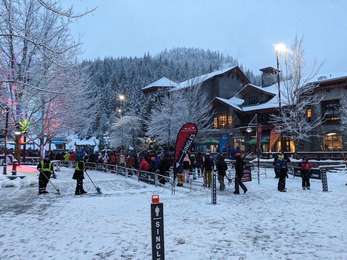 Creekside Gondola at 8:05 AM